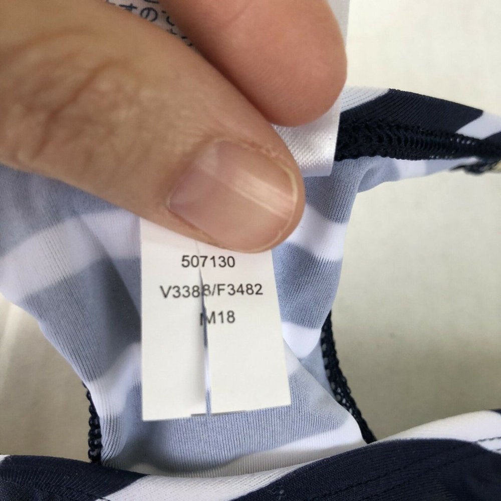 New Lands' End Girl’s Racerback Tankini Top Navy 8 - Picture 4 of 5